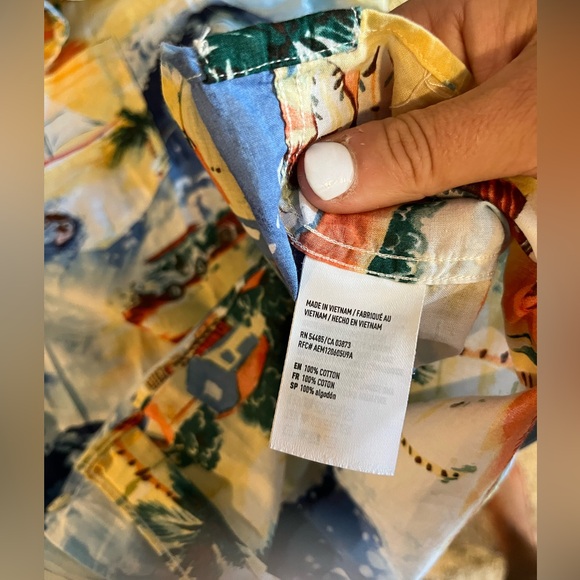 American Eagle Outfitters Men’s Hawaiian Button Down Shirt - Picture 5 of 5